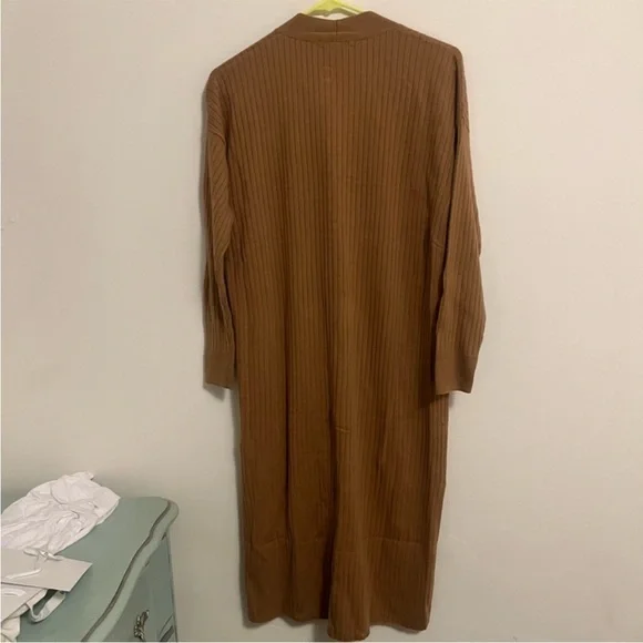 Madewell Duster Cardigan Sweater Camel XS NWT - Picture 5 of 6